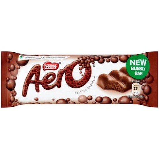 Aero Bubbly Milk Bars 24 x 36g