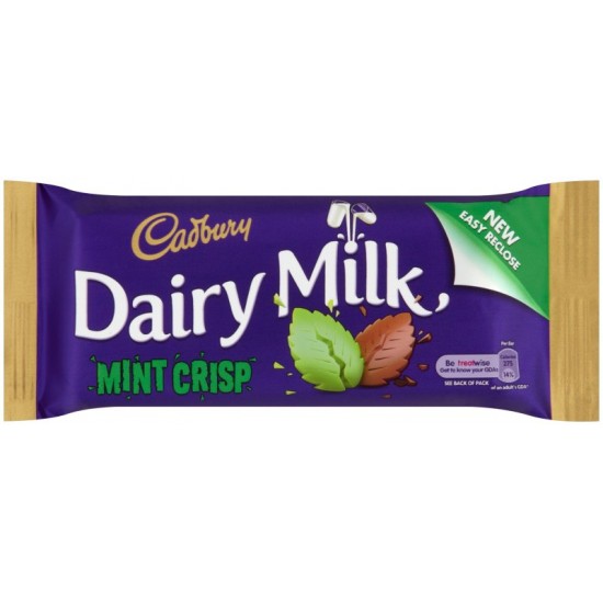 Cadbury Dairy Milk Mint Crisp: 48-Piece Box