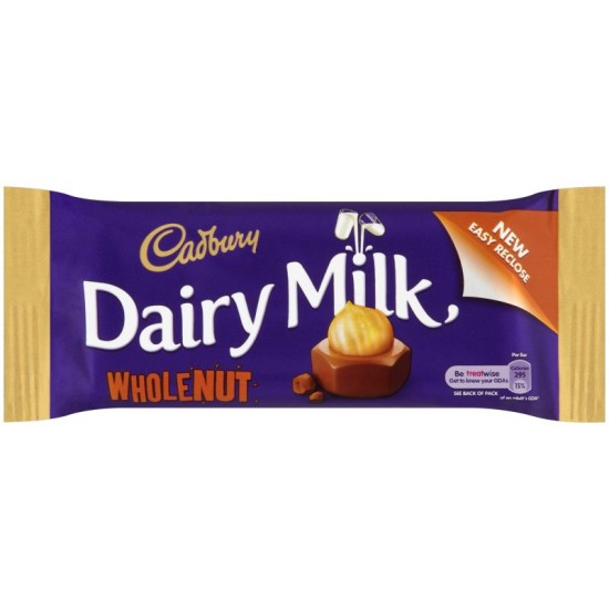 Cadbury Dairy Milk Wholenut: 48-Piece Box Cadbury Dairy Milk Wholenut: 48-Piece Box