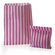 Pink Stripe Candy Bag 100 Pack