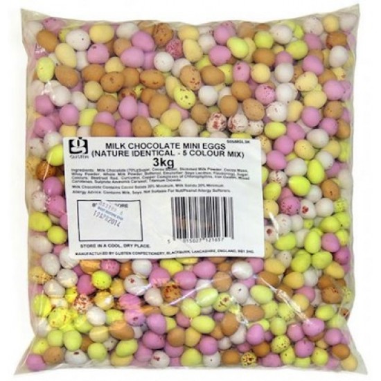 Chocolate Speckled Mini Eggs: 3kg Bag