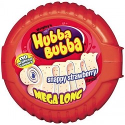 Hubba Bubba Strawberry Tape: 12-Piece Box