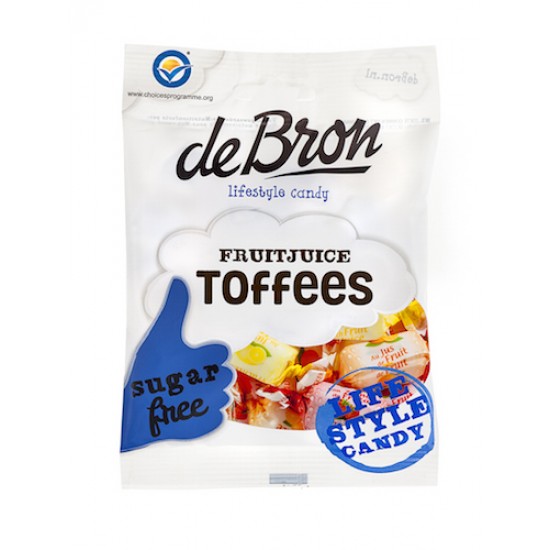 De Bron Fruit Juice Toffees 12 x 90g