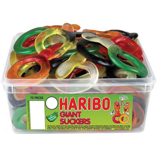 Haribo Giant Suckers: 60-Piece Tub Haribo Giant Suckers: 60-Piece Tub