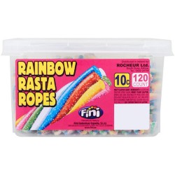Fini Rainbow Rasta Ropes: 120-Piece Tub