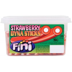Fini Strawberry Dyna Stix: 120-Piece Tub