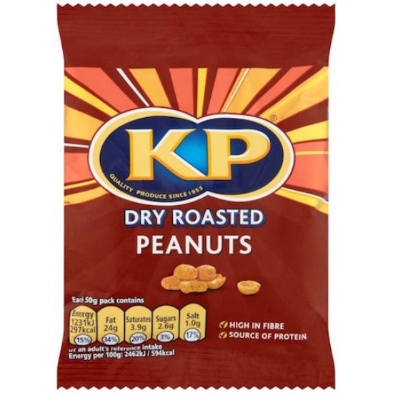 KP Dry Roasted Peanuts 21 x 50g