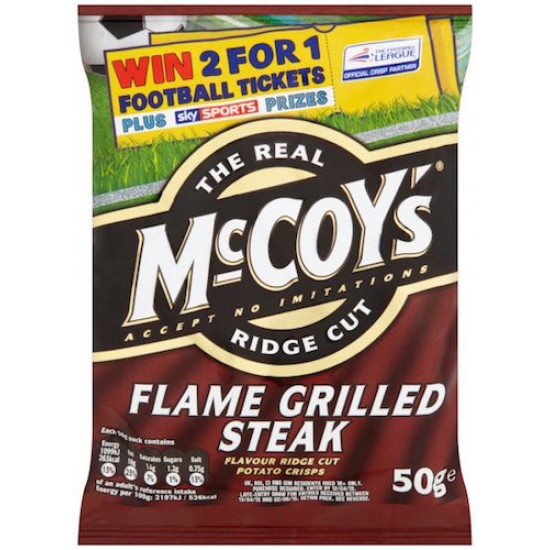 McCoy's Flamegrilled Steak Crisps 36 x 45g