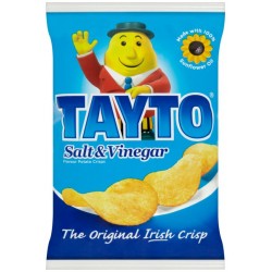 Tayto Salt & Vinegar Crisps 50 x 37g