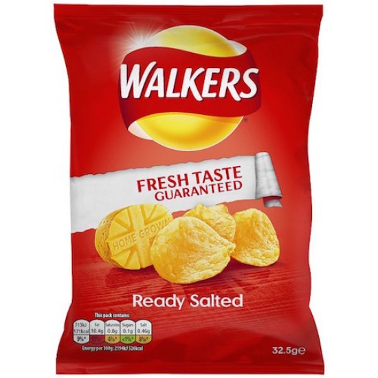 Walkers Ready Salted 32 x 32.5g
