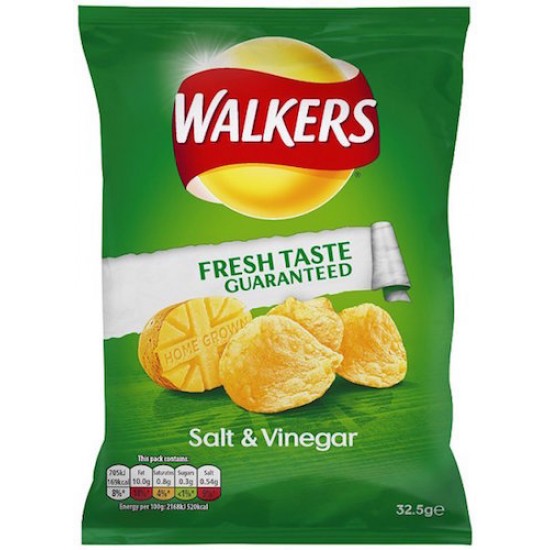 Walkers Salt & Vinegar 32 x 32.5g