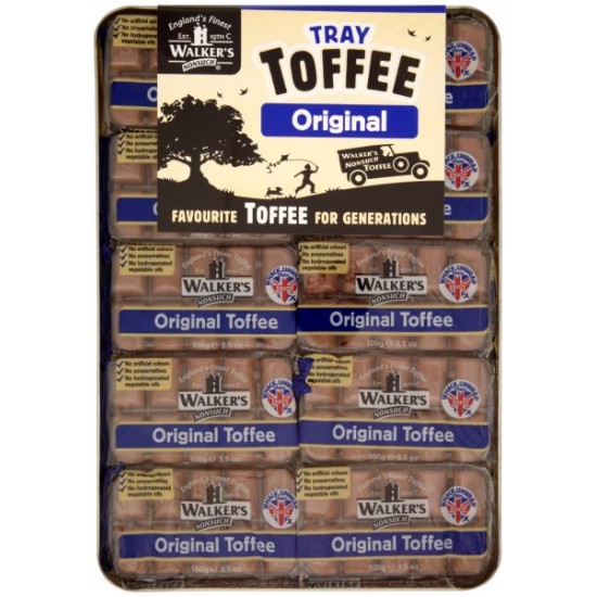 Walkers Plain Toffee Bars: 10-Piece Tray